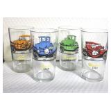 4 Hazel Atlas antique Car Glasses