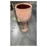 Pottery plant stand