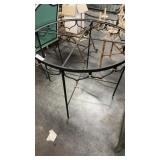 Circular iron table