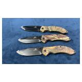 3 Brand New Mossy Oak Pocket Knives