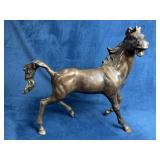 Bronze Horse at Play Statue