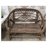 Rustic Bent Twig Love Seat