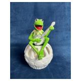 Ceramic Kermit the Frog Flower Frog