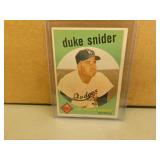 1959 Topps Duke Snider #20 Baseball Card