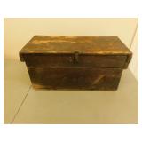 Vintage Wooden Tool Box 13 X 28 X 13