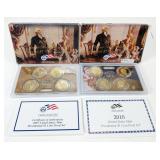 (2) US Mint Presidential $1 Coin Proof Sets