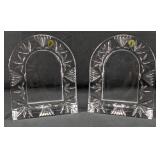 Waterford Crystal 4x6 Arch Picture Frame Duo