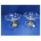 (2) Glass Compote Dishes