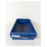 (1) Blue Akro-Mils Storage Bin