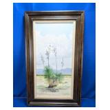 Vintage Desert Landscape Painting