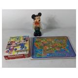 (3) Mickey Mouse & Puzzle Set