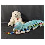 Coca-Cola Polar Bear and Caterpillar Plush Toy Set