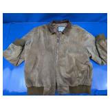 Vintage Norm Thompson XL Suede Bomber Jacket