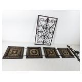 (2) Metal Wall Decor Pieces