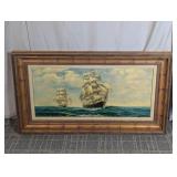 Clipper Ships Maritime Oil Painting