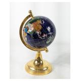 (1) Miniature World Globe on Brass Stand