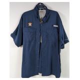 Columbia PFG Houston Astros Button-Down Shirt