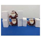 (3) Santa Claus Figurine Set