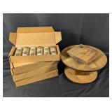 (4)Box Vintage Spice Collection w/ Wooden D