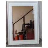 White Wooden Framed Mirror