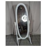 White Freestanding Full-Length Mirror