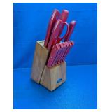 (10+) Piece Knife Set with Wooden Block