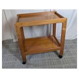 Vintage Danish Modern Teak Tea Cart