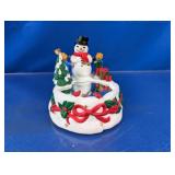 (1) Christmas Snowman Music Box