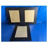 (3) Black Framed Display Set