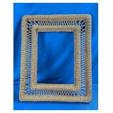 Vintage Wicker Mirror Frame