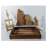 (6) Vintage Wood Home Decor Collection