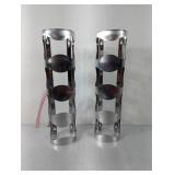 (2) Metal Bottle Holders / Wall Mount Racks