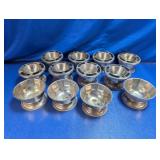 (12) Vintage Metal Stemmed Bowls