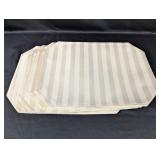 (6) Beige Striped Placemats