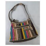 Colorful Leather Shoulder Bag