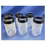 (6) Libbey Mid-Century Modern Tumblers