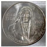 1978 Mexican 100 Peso Silver Coin