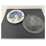 (2) Studio Nova Holiday Serving Plates