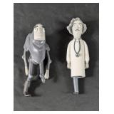 (2) Cartoon Character Figurines