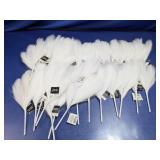 (20+) White Halloween Decorative Picks