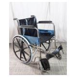 (1) Manual Wheelchair with Black Vinyl Seat