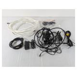 (1) Assorted Electronics and AV Cables