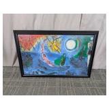 Framed Marc Chagall "The Concert" Art Print