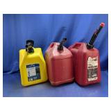 (3) 5-Gallon Fuel Containers Set