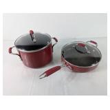 (2) Cooking with Calphalon Red Pots