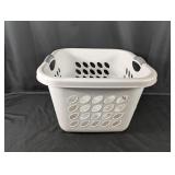 White Plastic Laundry Basket