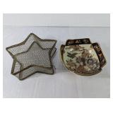 (2) Vintage Asian Decorative Dishes