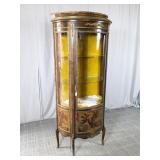 (1) French-Style Curio Cabinet