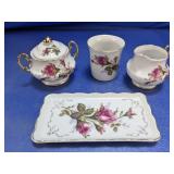 (4) Royal Sealy China Floral Set