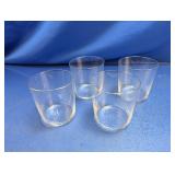 (4) William Sonoma Glass Tumbler Set